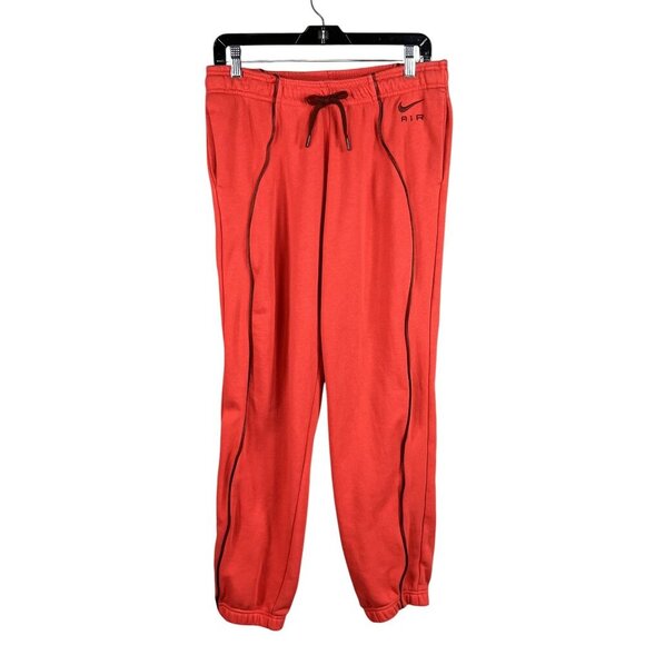 Nike Air Womens M Crimson Tracksuit Cropped Hoodie Joggers Athletic Lounge Set - Picture 5 of 16